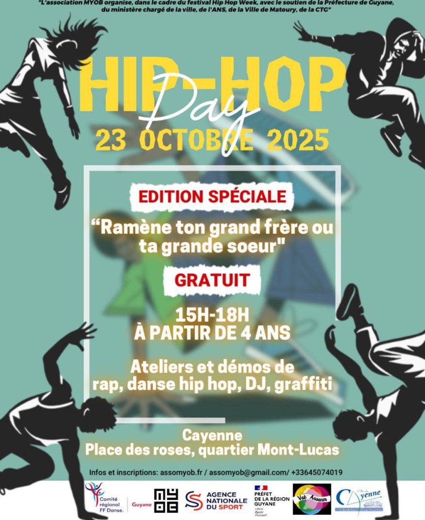 HIP-HOP DAY 2025 – Cayenne au rythme de la culture urbaine