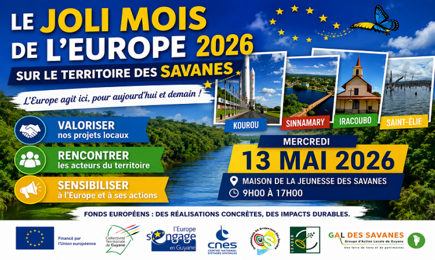 Joli Mois de l’Europe 2026 : le GAL des Savanes met en lumière les projets qui transforment la Guyane