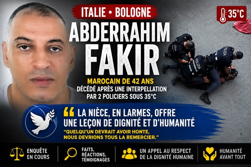 Abderrahim Fakir : un drame à Bologne qui ravive le débat sur la dignité humaine et les interventions policières