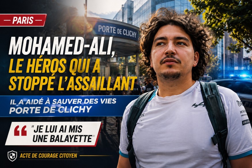 Attaque au couteau à Paris : Mohamed-Ali Bouhadjar, le héros qui a sauvé des vies et rappelle que la solidarité dépasse les religions