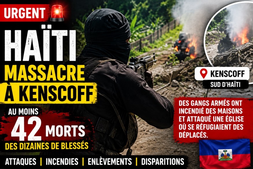 Haïti : au moins 47 morts dans une attaque meurtrière de gangs à Kenscoff