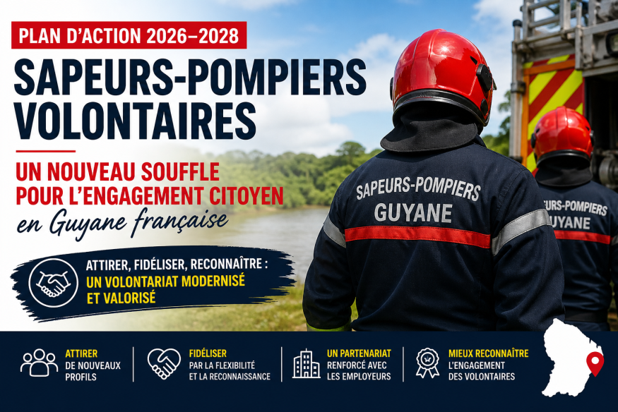 Sapeurs-pompiers volontaires : un nouveau souffle pour l’engagement citoyen en Guyane française