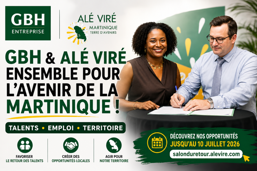Martinique : GBH et Alé Viré unissent leurs forces pour encourager le retour des talents au pays
